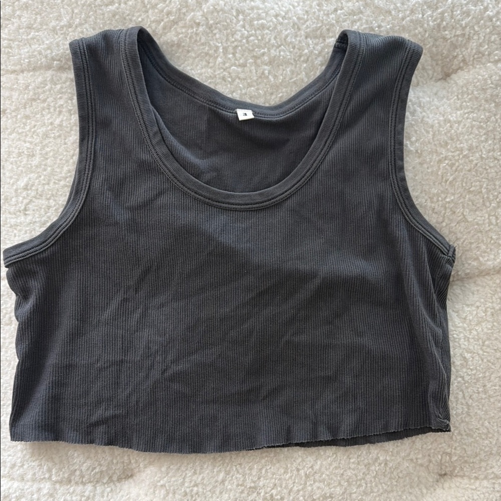 Elwood Cropped Gray Tank